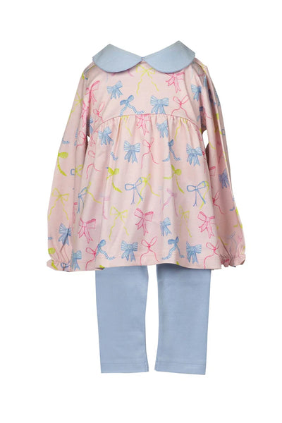 Ribbon Party Long Sleeve Tunic Set