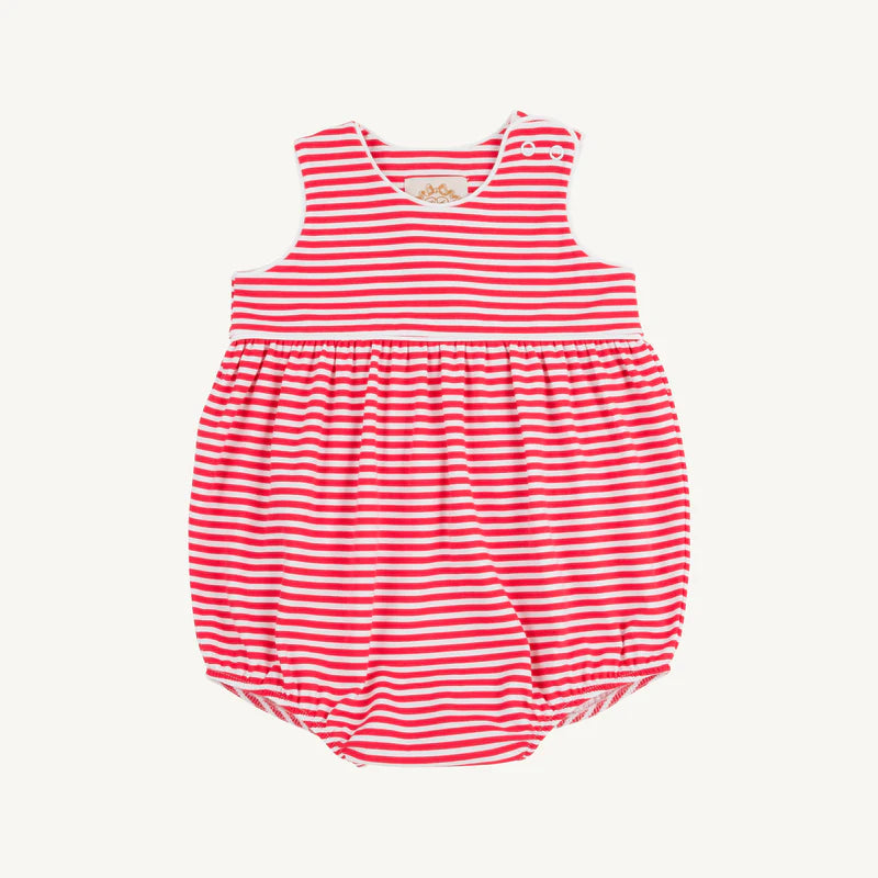 Richmond Red Stripe with Worth Avenue White Barlett Bubble