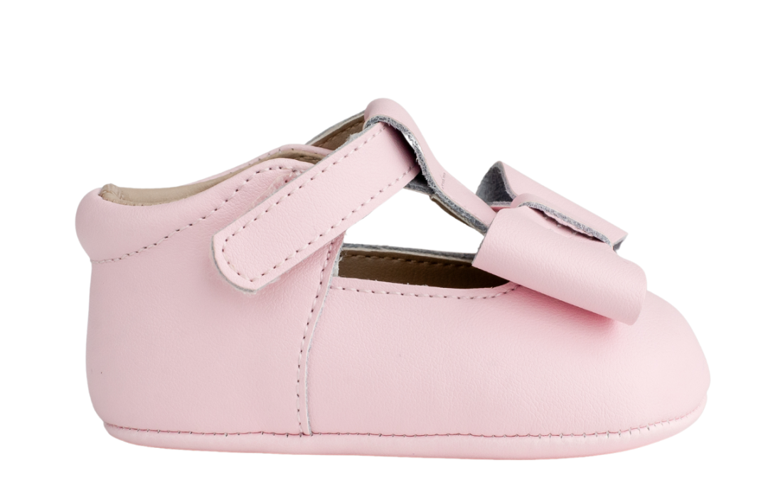 Pink Leather Mary Jane with Bow