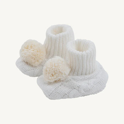Worth Avenue White with Palmetto Pearl Bryer Booties