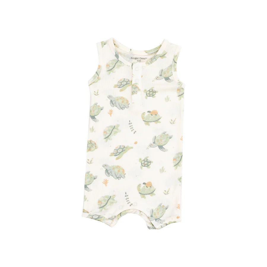 Sea Turtles Sleeveless Shortie Romper