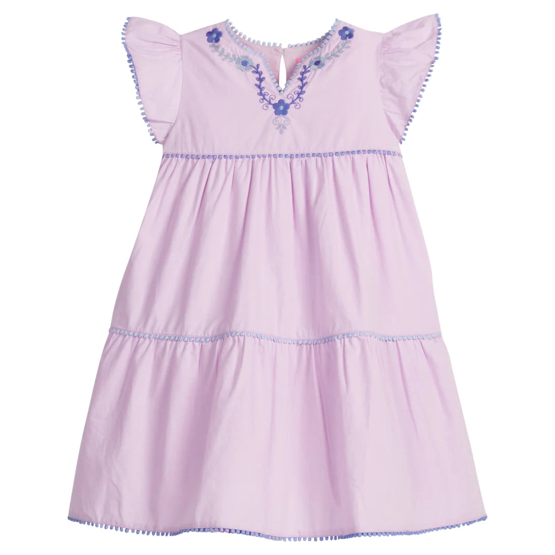 Positano Dress - Hydrangea Embroidery