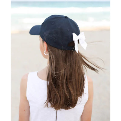Navy USA Hat with Bow
