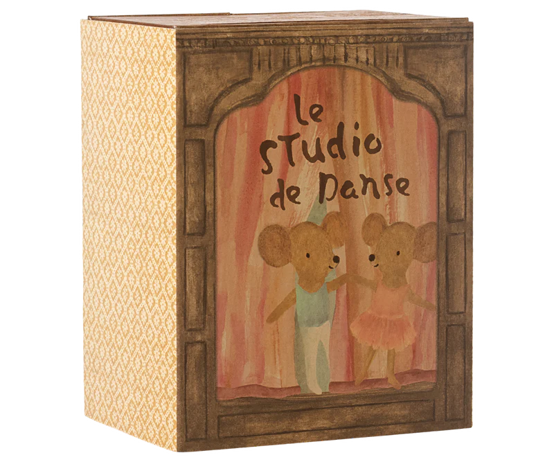 Ballet Mice in Dance Studio Little Sister Little Brother