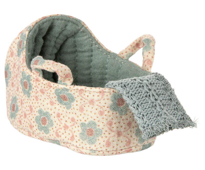 Carry Cot Baby Mouse - Blue