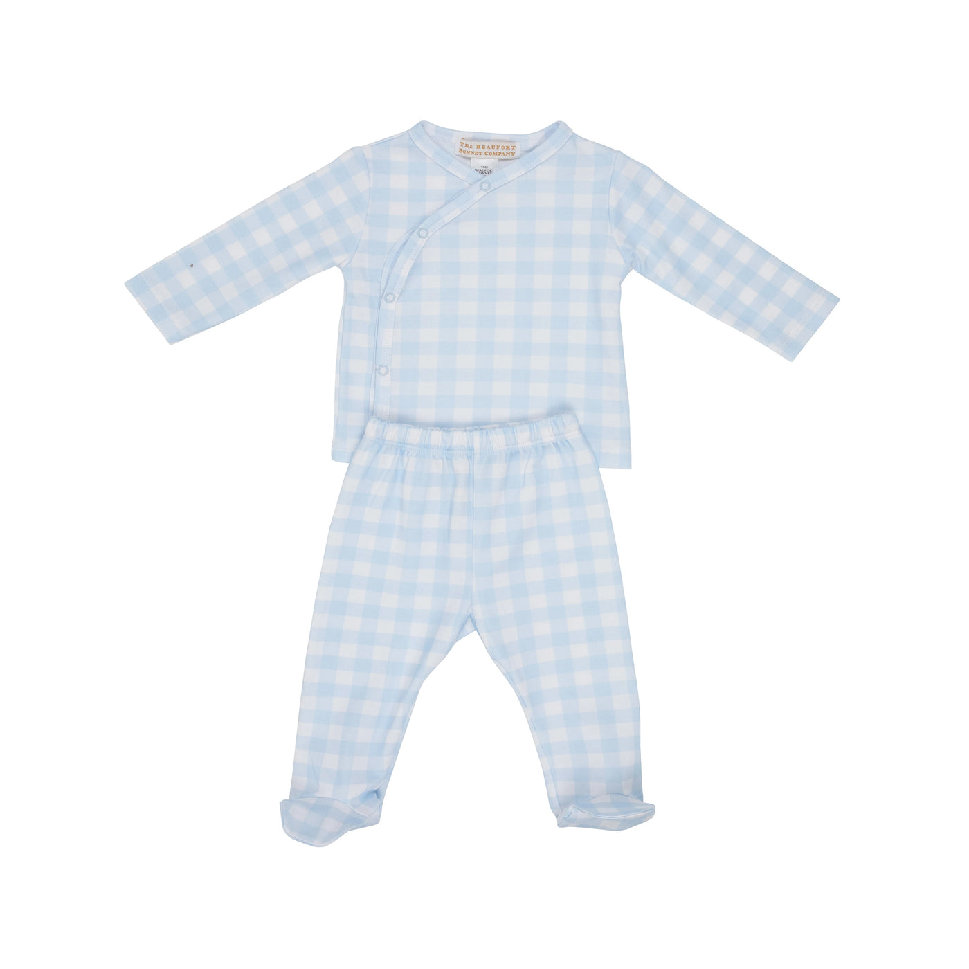 Buckhead Blue Gingham Cameron Cross-Front Set