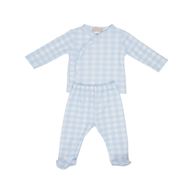 Buckhead Blue Gingham Cameron Cross-Front Set