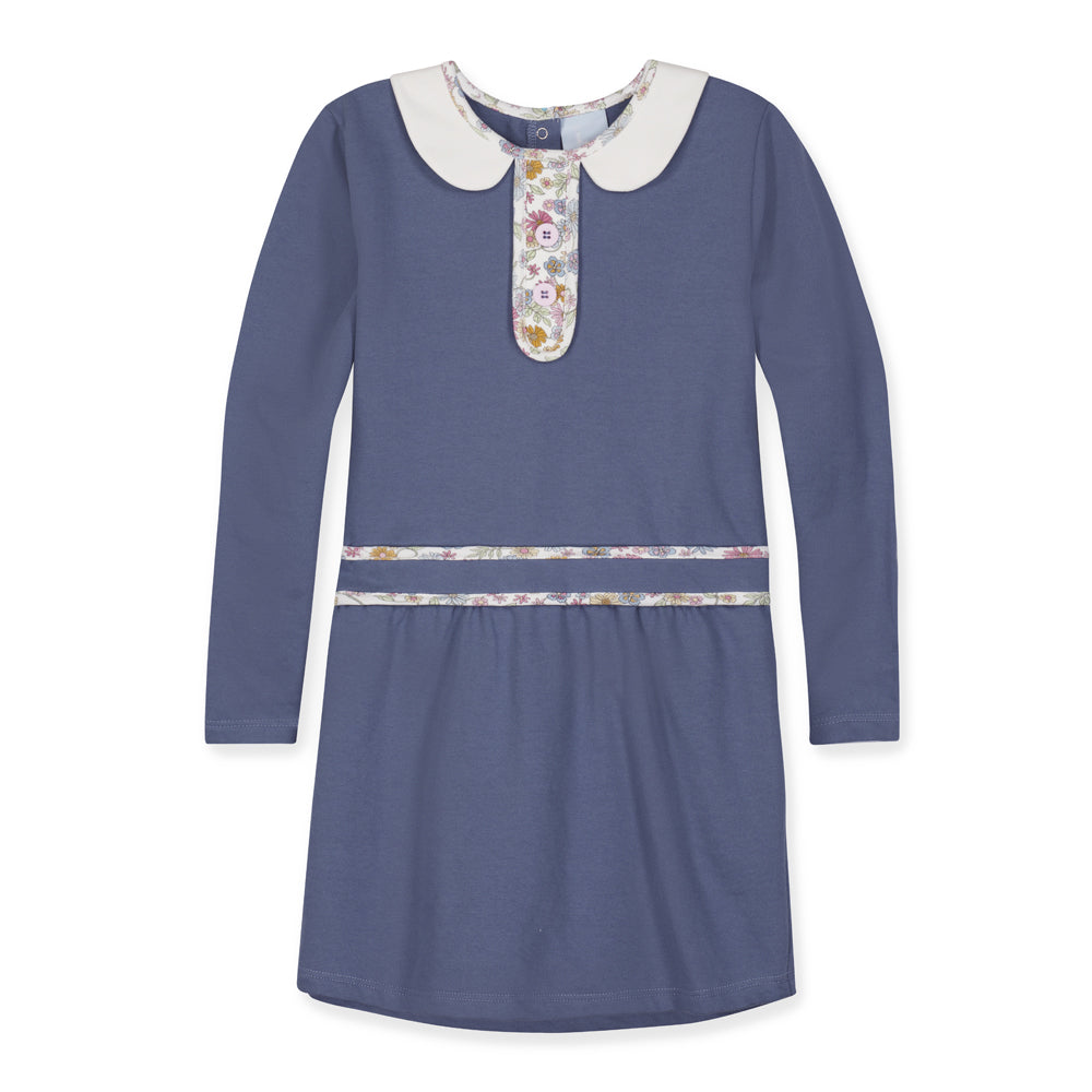 Steel Blue with Sasha's Garden Carly Dress