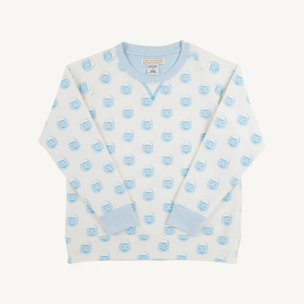 Vintage-Prep Pumpkin Pails Cassidy Comfy Crewneck