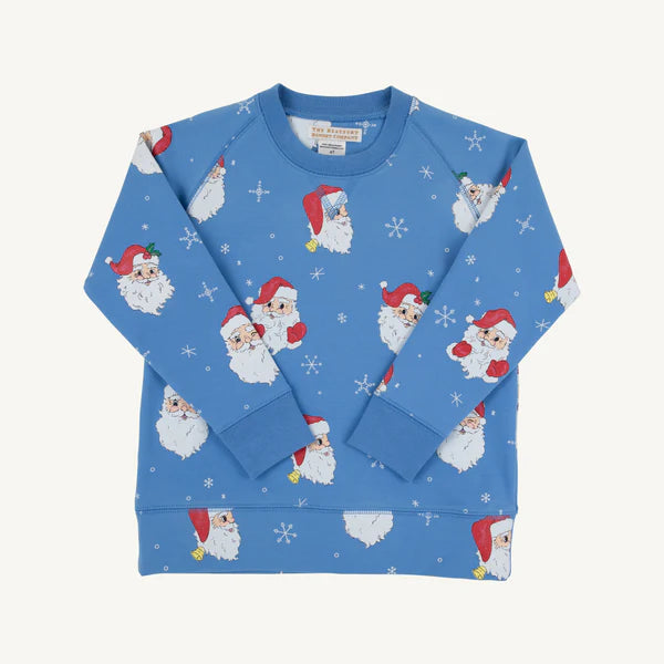 Barbados Blue Dear Santa Cassidy Comfy Crewneck
