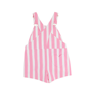Hamptons Hot Pink Stripe Channing Choo Choo Overalls