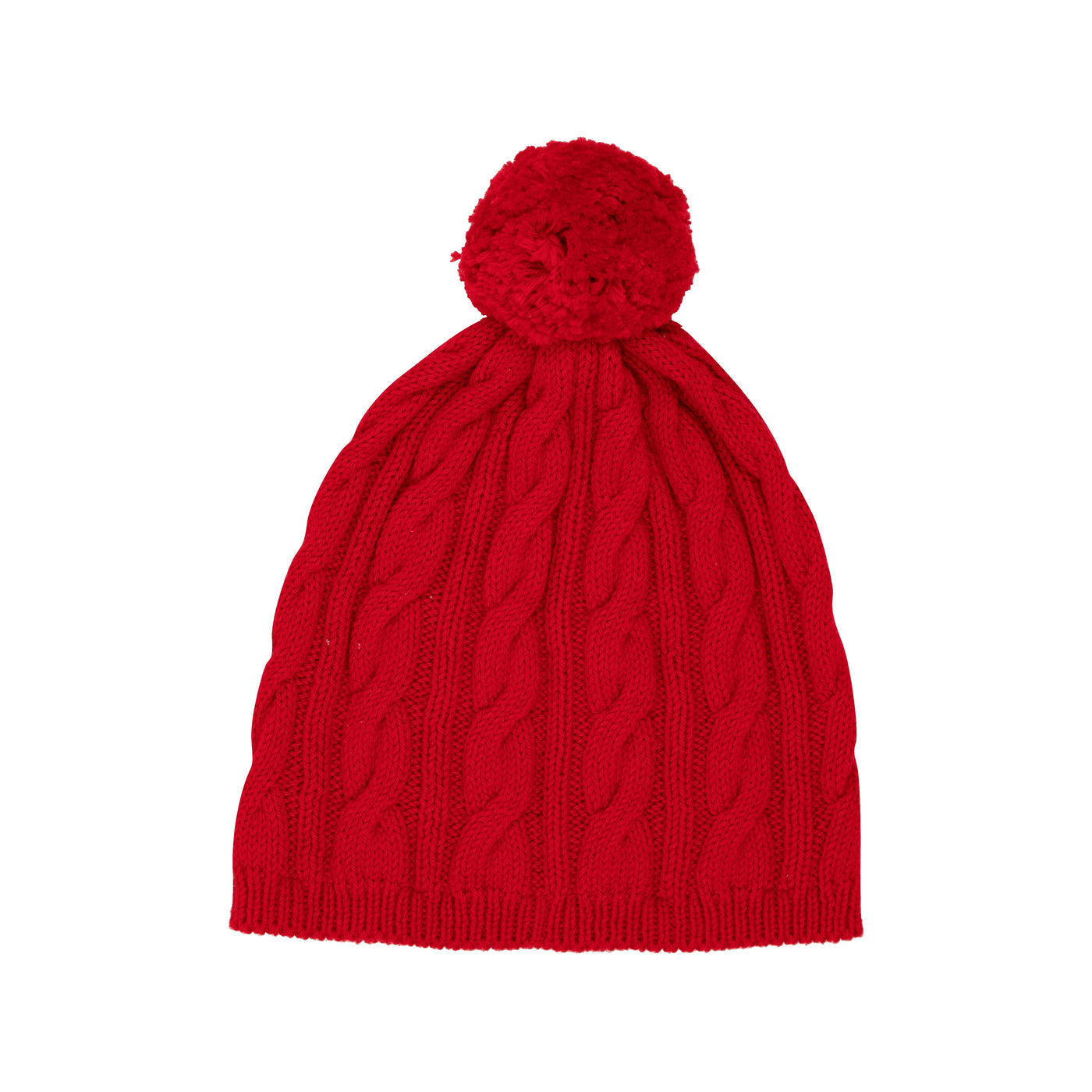 Richmond Red Collins Cable Knit Hat (Unisex)