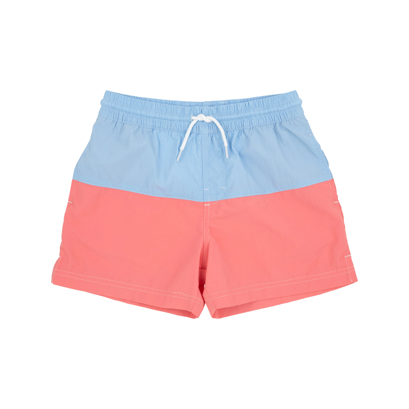 Beale Street Blue & Parrot Cay Coral Country Club Colorblock Trunks