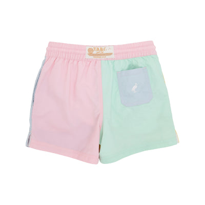 Preppy Pastels Country Club Colorblock Trunks