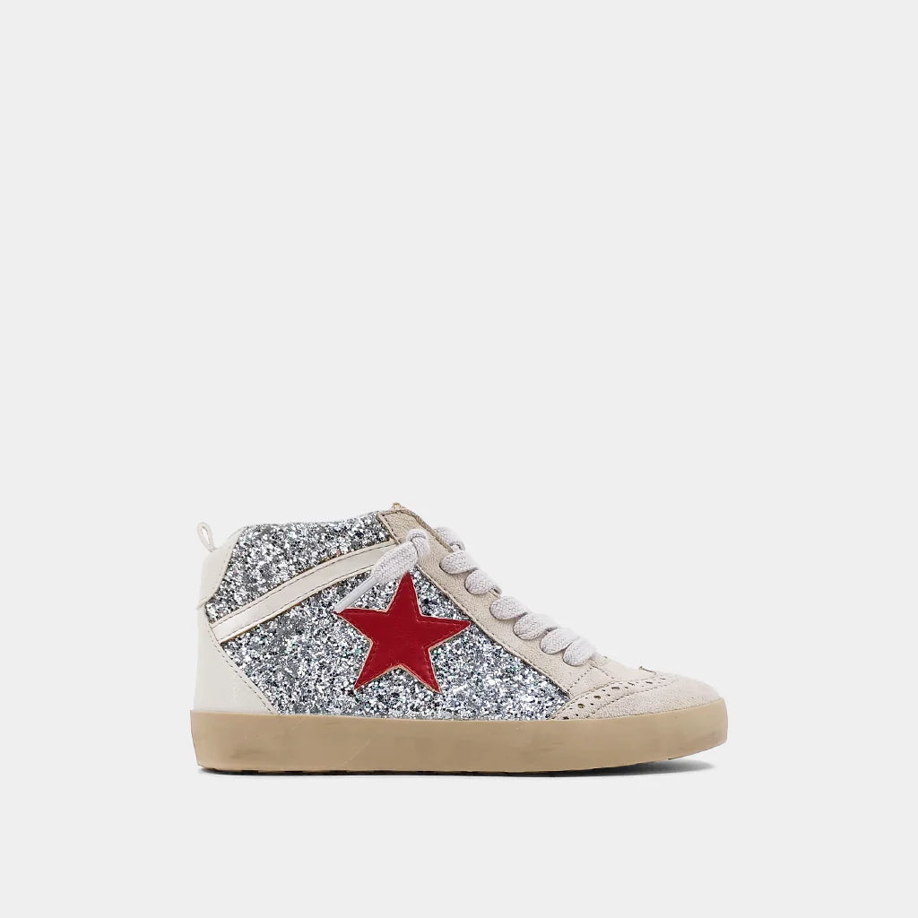 Silver Glitter Paulina Kids Shoes