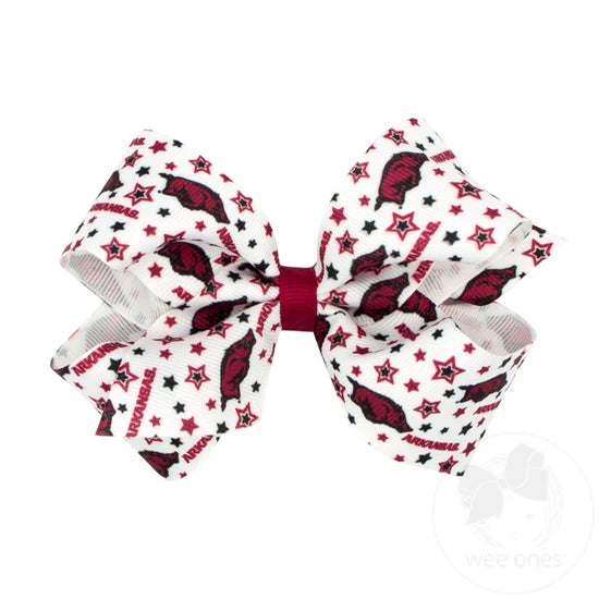 King Star Print Bow