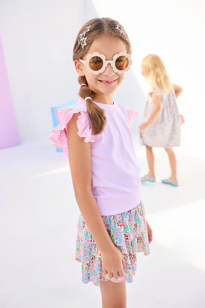 Pink Eyelet Tank