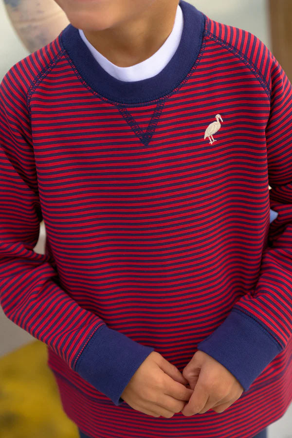 Richmond Red & Nantucket Navy Stripe Cassidy Comfy Crewneck