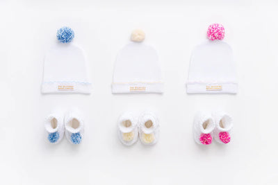 Worth Avenue White with Palm Beach Pink & Hamptons Hot Pink Bryer Booties