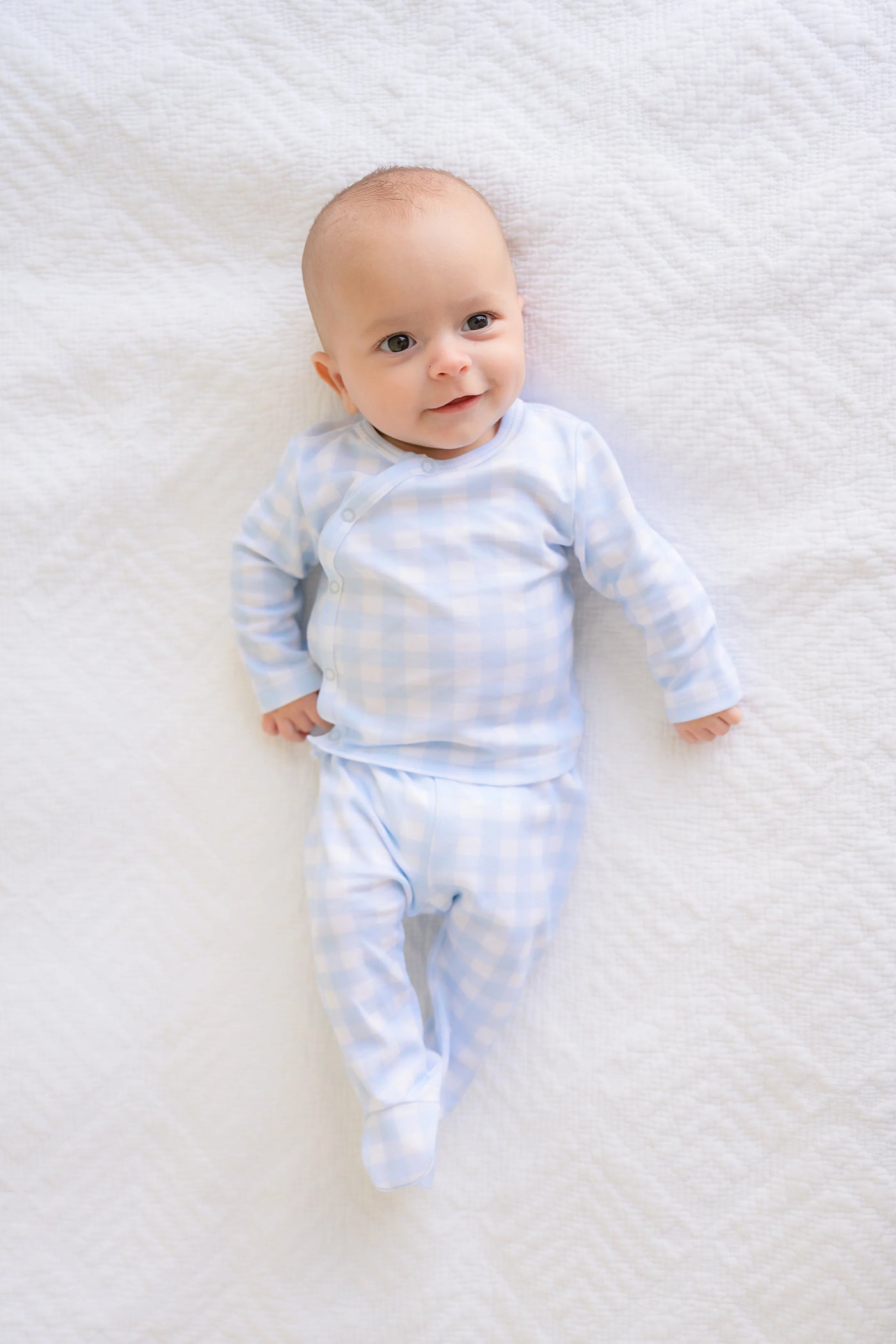 Buckhead Blue Gingham Cameron Cross-Front Set