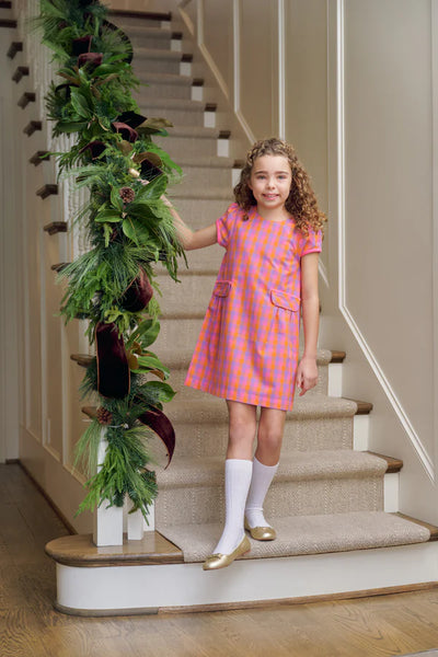 Autumn Punch Plaid Betts Bow Dress