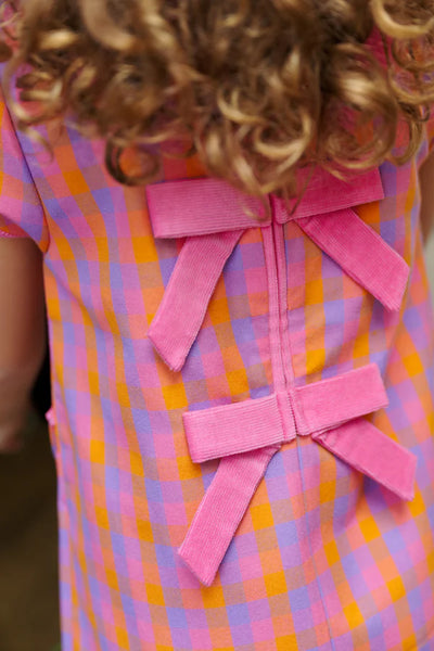 Autumn Punch Plaid Betts Bow Dress