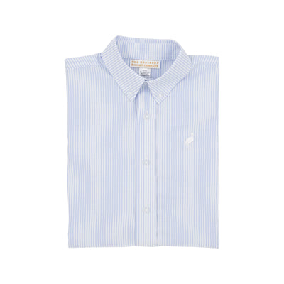 Buckhead Blue Oxford Stripe Dean's List Dress Shirt