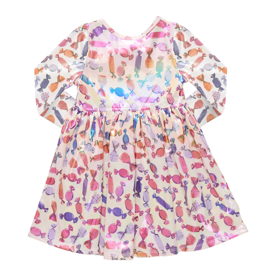 Halloween Candy Lamé Steph Dress