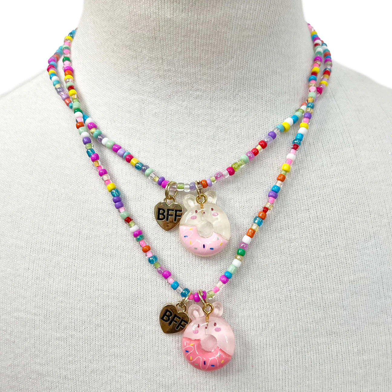BFF Donut Necklace Set