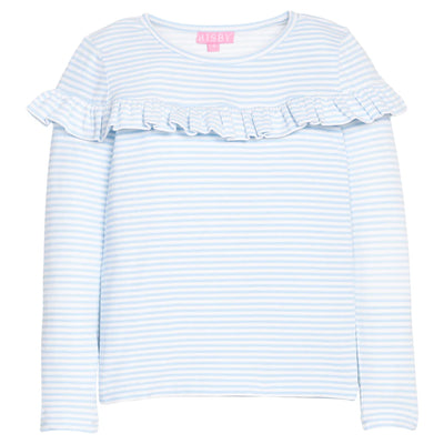 Emily Top - Pale Blue Stripe