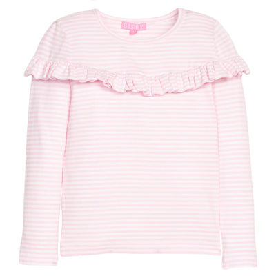 Emily Top - Pale Pink Stripe