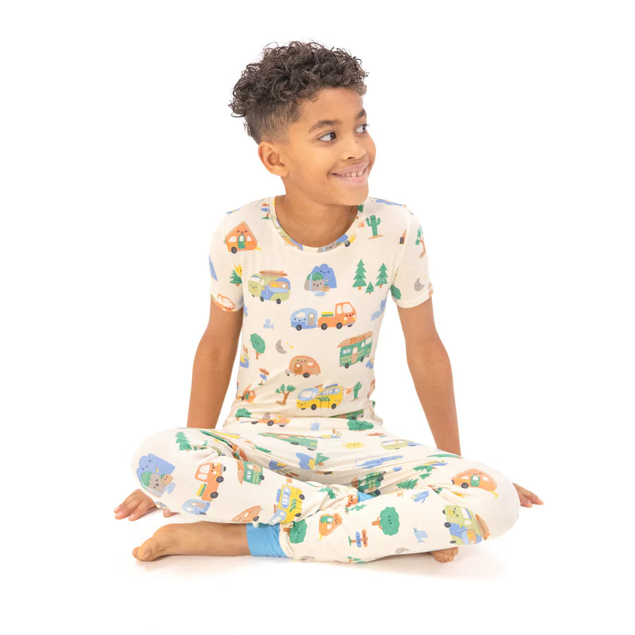 Friendly Campers Short Sleeve Loungewear Set