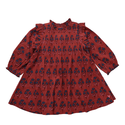 Jaipur Dress - Red Autumn Strawflower