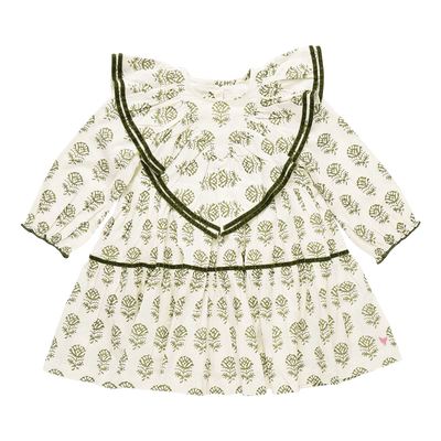 Raphaela Dress - Olive Rose Floral