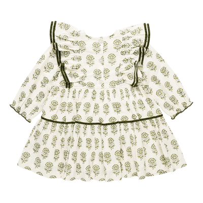 Raphaela Dress - Olive Rose Floral