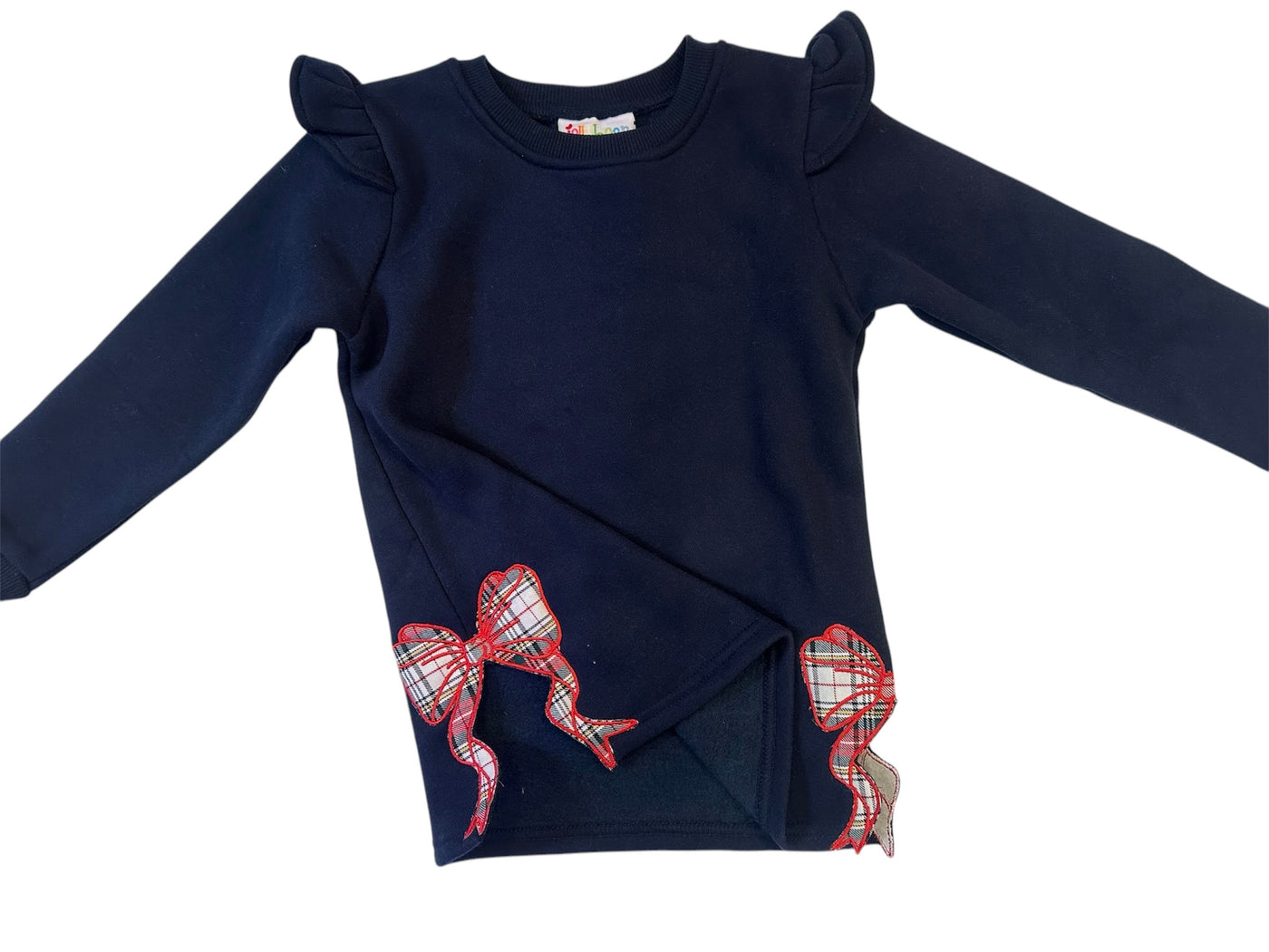 Bow Side Navy Sweatshirt