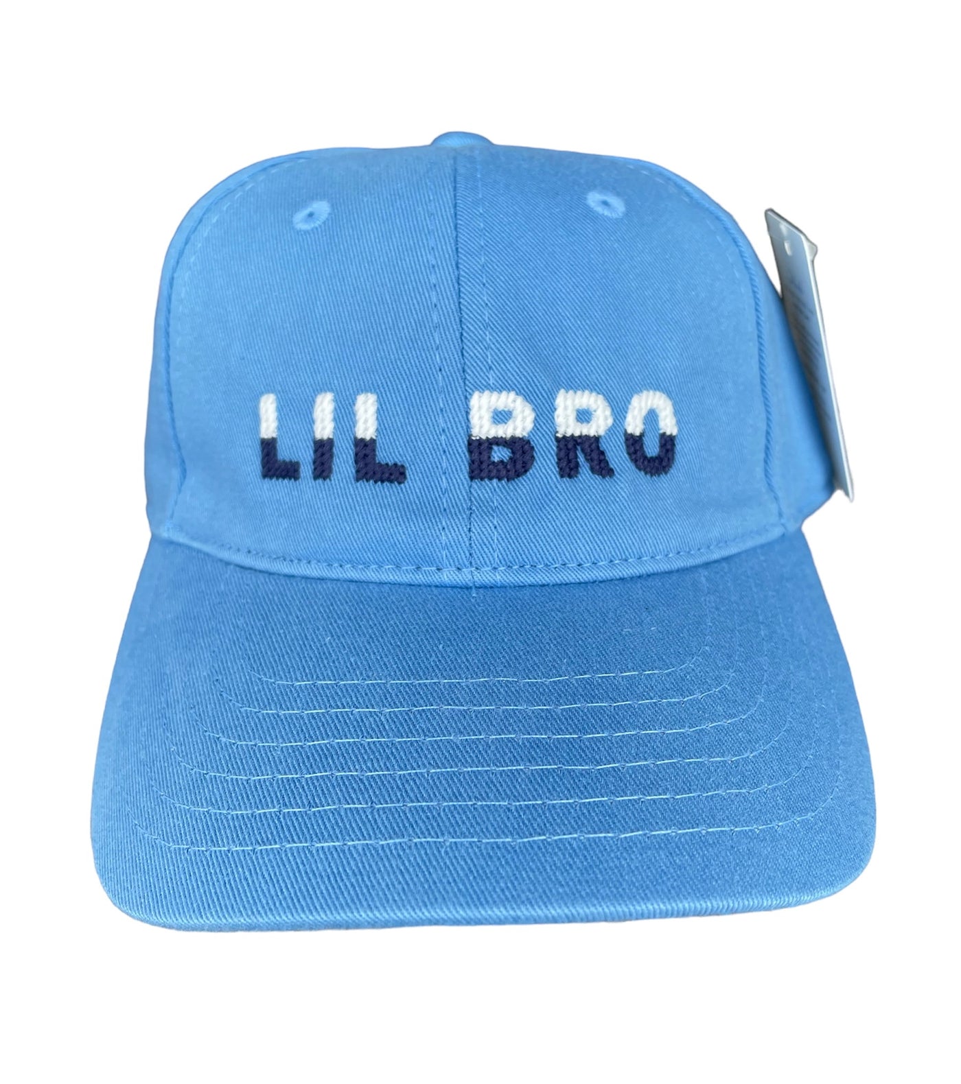 Kids Lil Bro on Light Blue  Baseball Hat