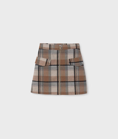 Cinnamon Plaid Skirt