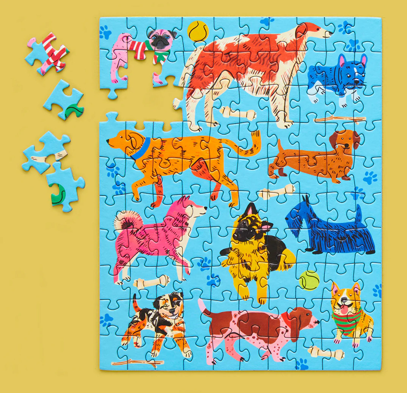 Pooches Playtime 100 Piece Jigsaw Puzzle