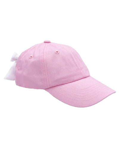 Customizable Bow Baseball Hat in Palmer Pink