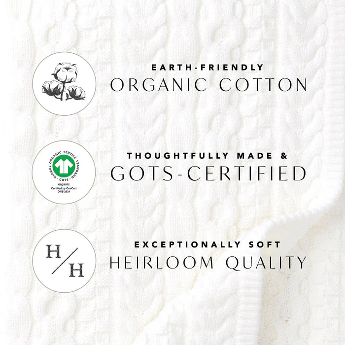 Off White Organic Cable Knit Sweater Romper