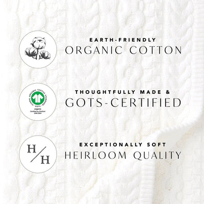 Off White Organic Cable Knit Sweater Romper