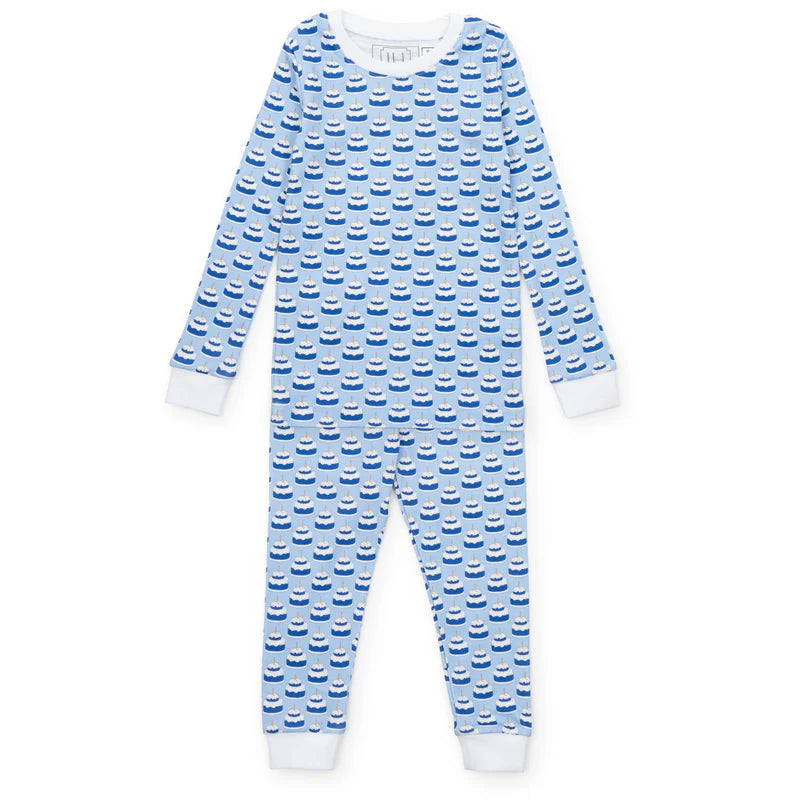 Grayson Boys' Pajama Pant Set - Birthday Cake Blue