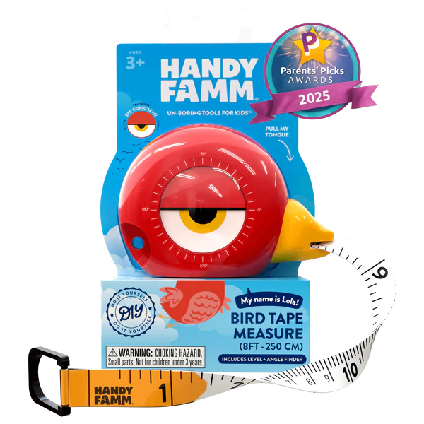Tape Measure for Kids STEM | Lola the Bird (3-in-1 Tool)