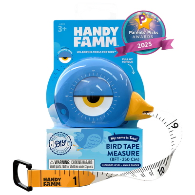 Tape Measure for Kids STEM | Toto the Bird (3-in-1 Tool)
