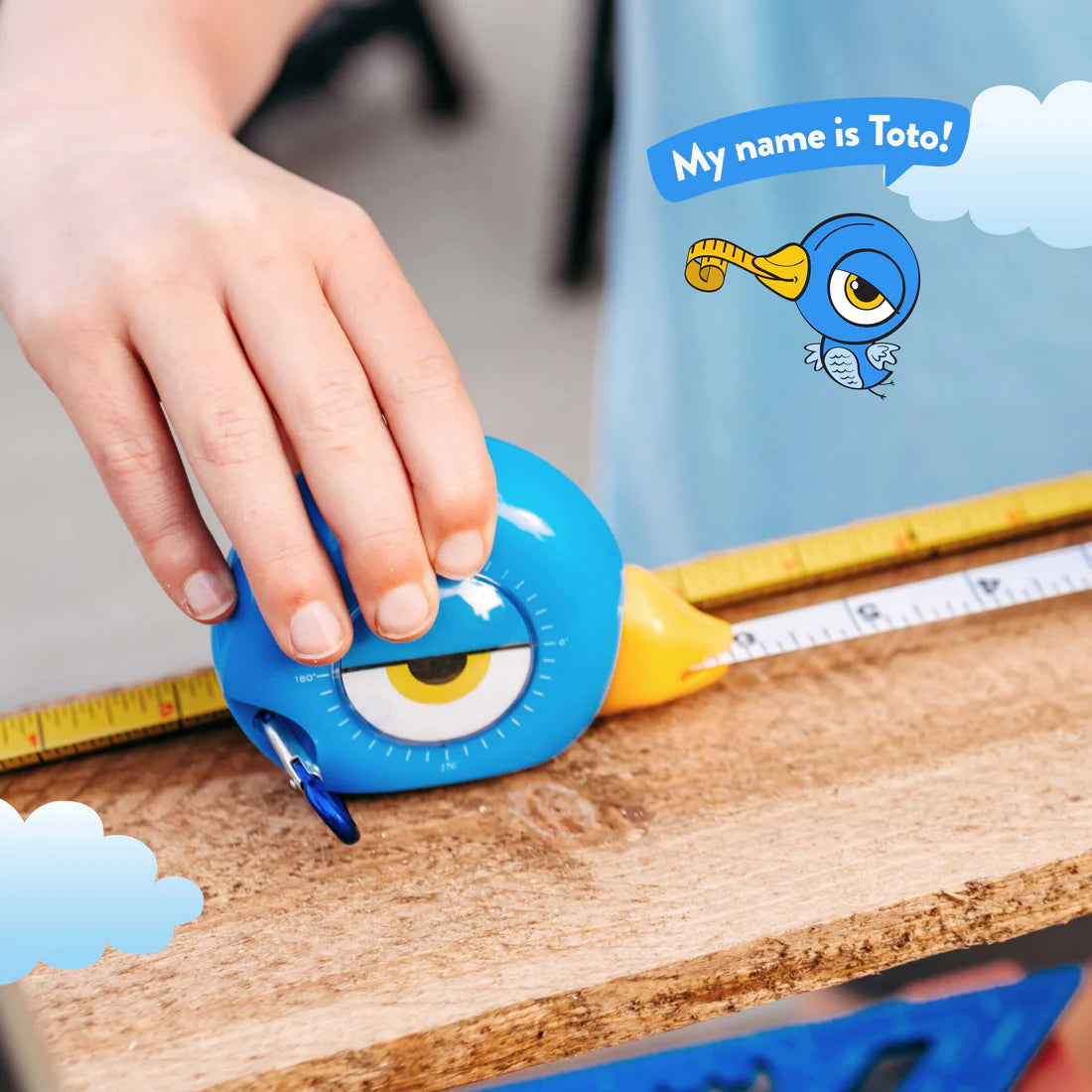 Tape Measure for Kids STEM | Toto the Bird (3-in-1 Tool)