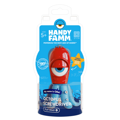 Flat-Head Screwdriver for Kids STEM Ratchet | Ollie the Octopus