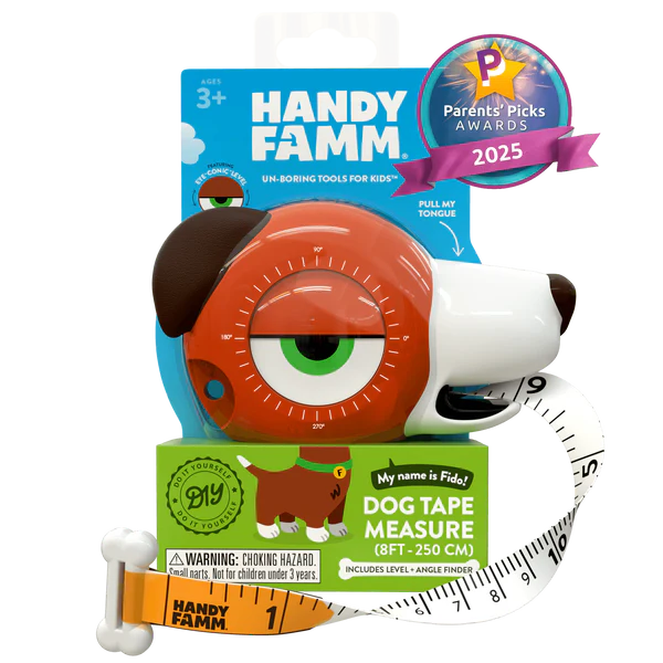 Tape Measure for Kids STEM | Fido the Dog (4-in-1 Tool)