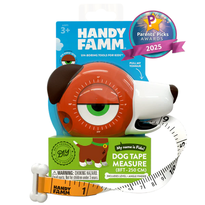 Tape Measure for Kids STEM | Fido the Dog (4-in-1 Tool)