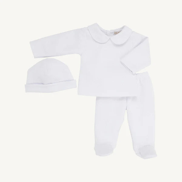 Worth Avenue White Hart's Hold Me Set (Pima Jacquard)